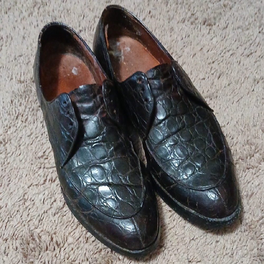 Vintage Florsheim Imperial Custom Alligator Split Toes